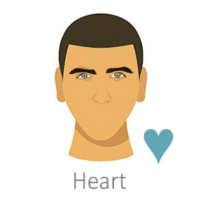 Men's Heart Face Shape